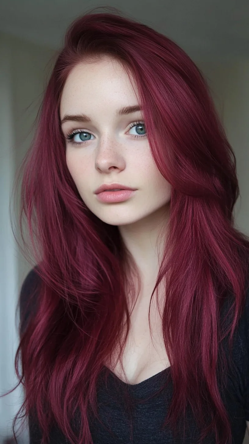 Bold and Beautiful: Embrace the Allure of Vibrant Burgundy Locks