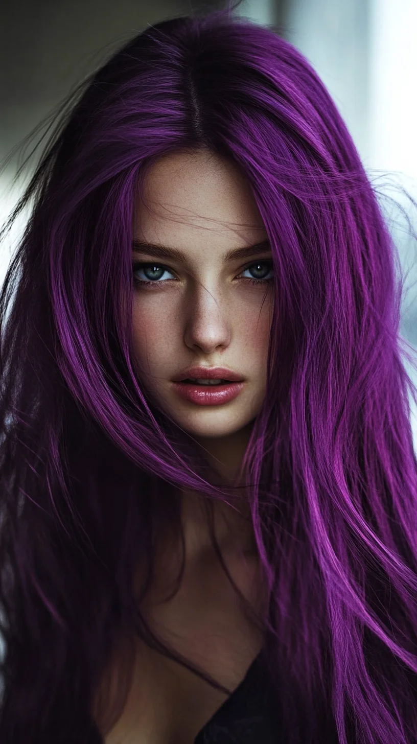 Bold and Beautiful: Embrace the Allure of Vibrant Purple Locks