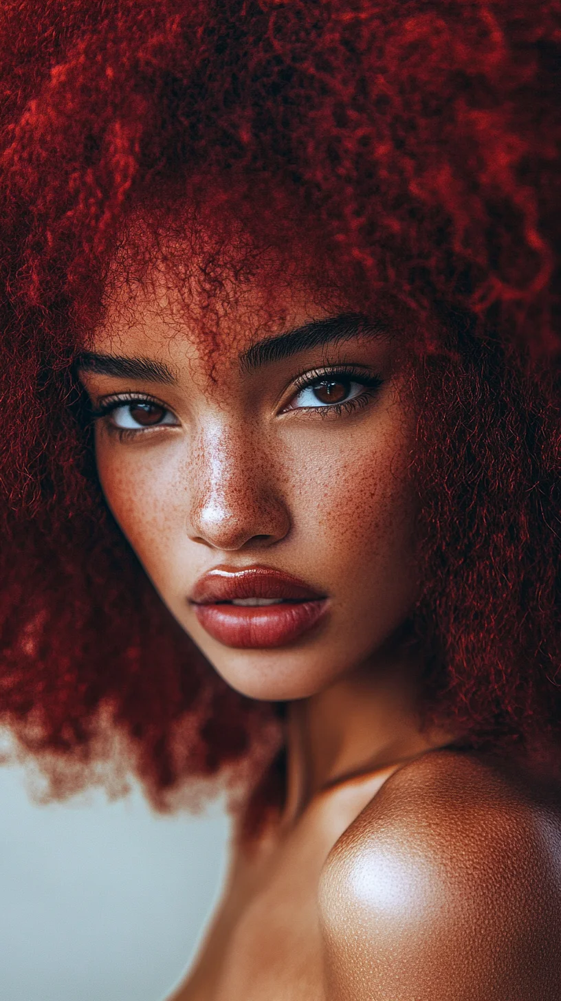 Bold and Beautiful: Embrace the Vibrant Red Afro for Impactful Style