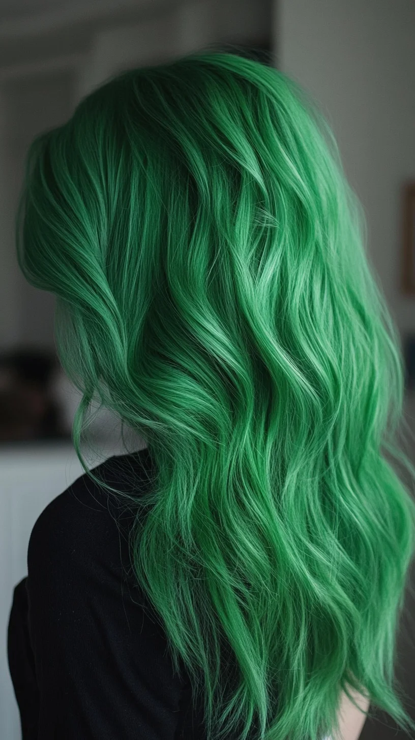 Bold and Beautiful: Vibrant Green Waves for a Stunning Look