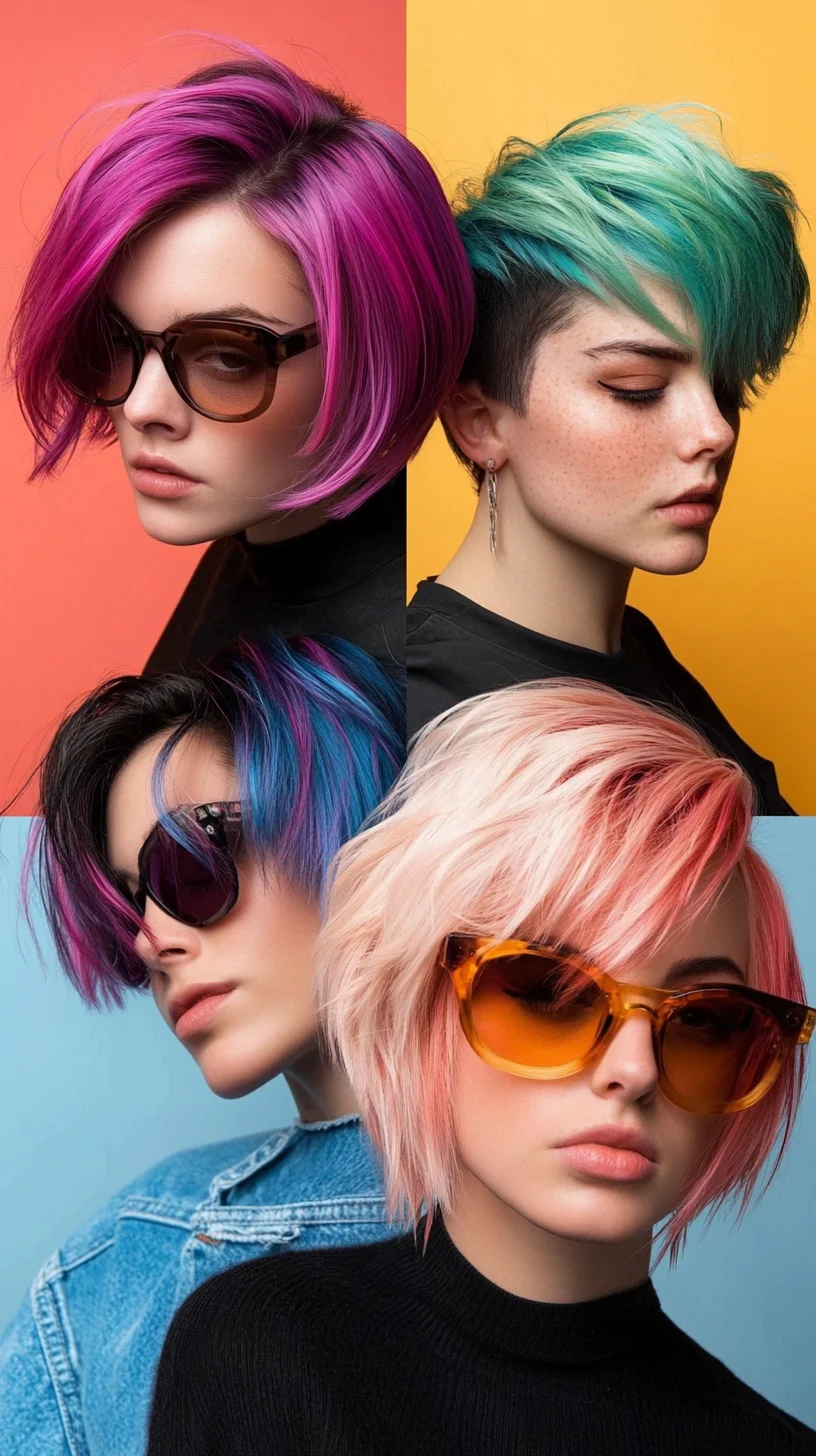 Bold and Beautiful: Vibrant Pixie Cuts for the Fearlessly Fashionable