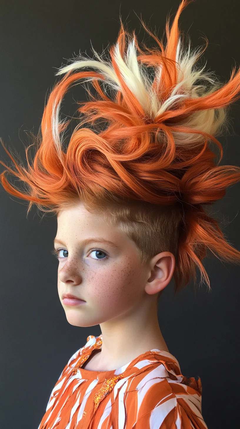 Bold and Playful: Elevate Your Look with a Vibrant Spiky Hairstyle