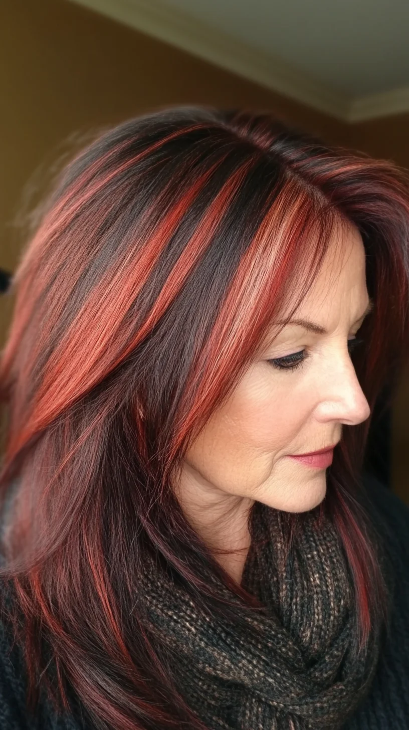 Bold Layers with Fiery Highlights: Embrace Your Inner Diva!