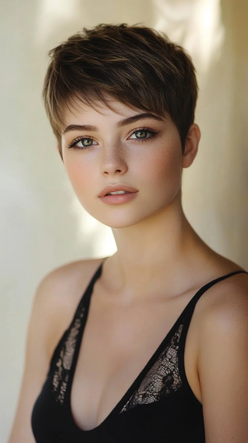 Chic Short Pixie Cut: Effortless Style with Bold Elegance