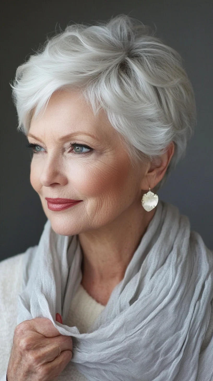 Chic Silver Pixie: Effortless Elegance for All Ages