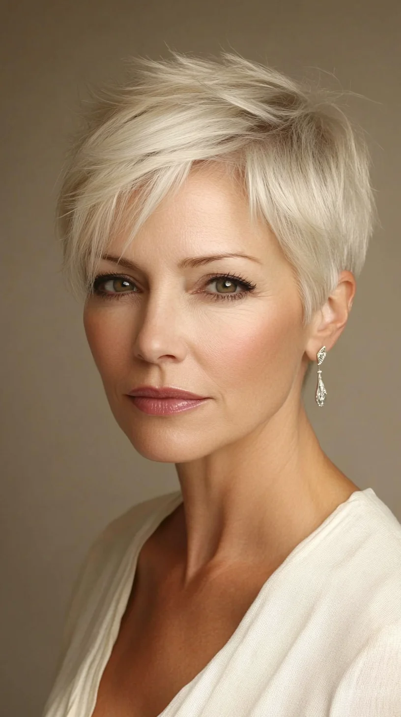 Chic Textured Pixie Cut: Effortlessly Stylish for a Modern Look