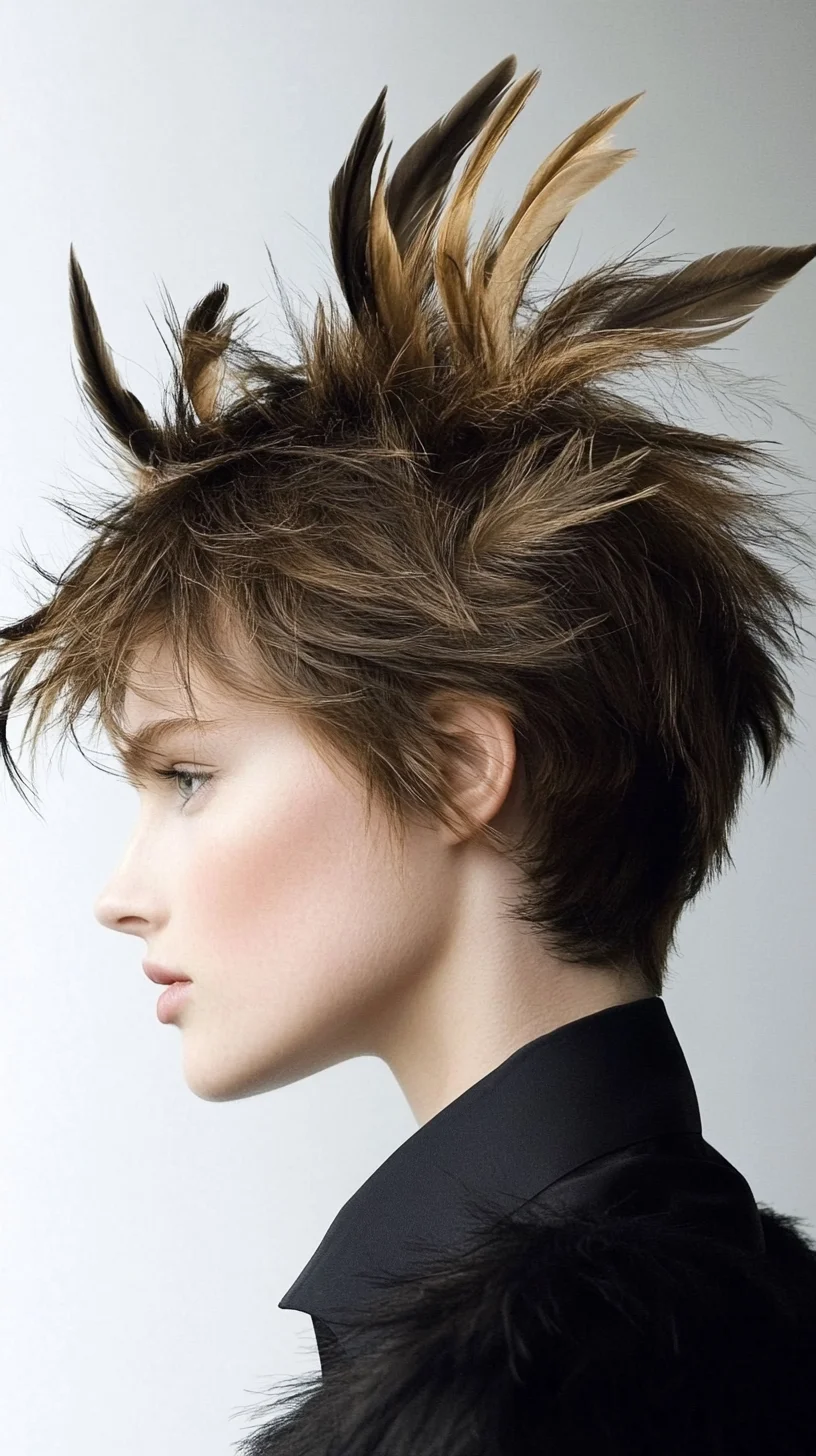 Edgy Textured Pixie with Bold Feathered Layers