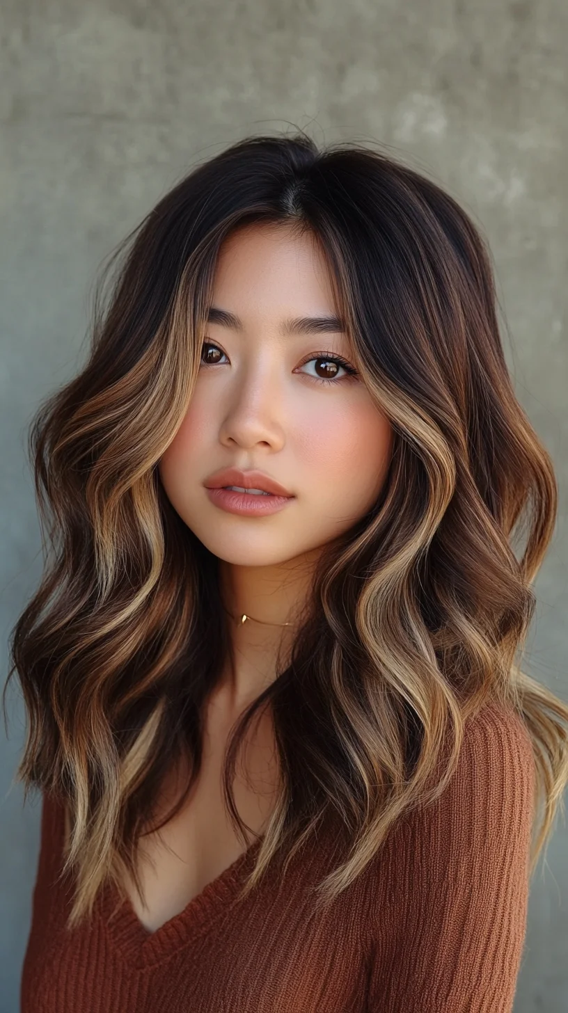 Effortless Beach Waves with Sun-Kissed Highlights for a Radiant Look