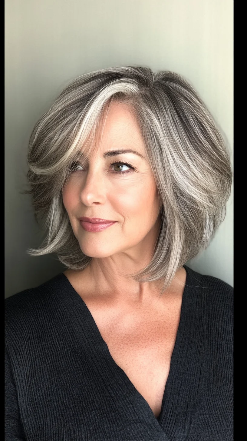 Effortless Elegance: The Chic Layered Bob with Subtle Highlights