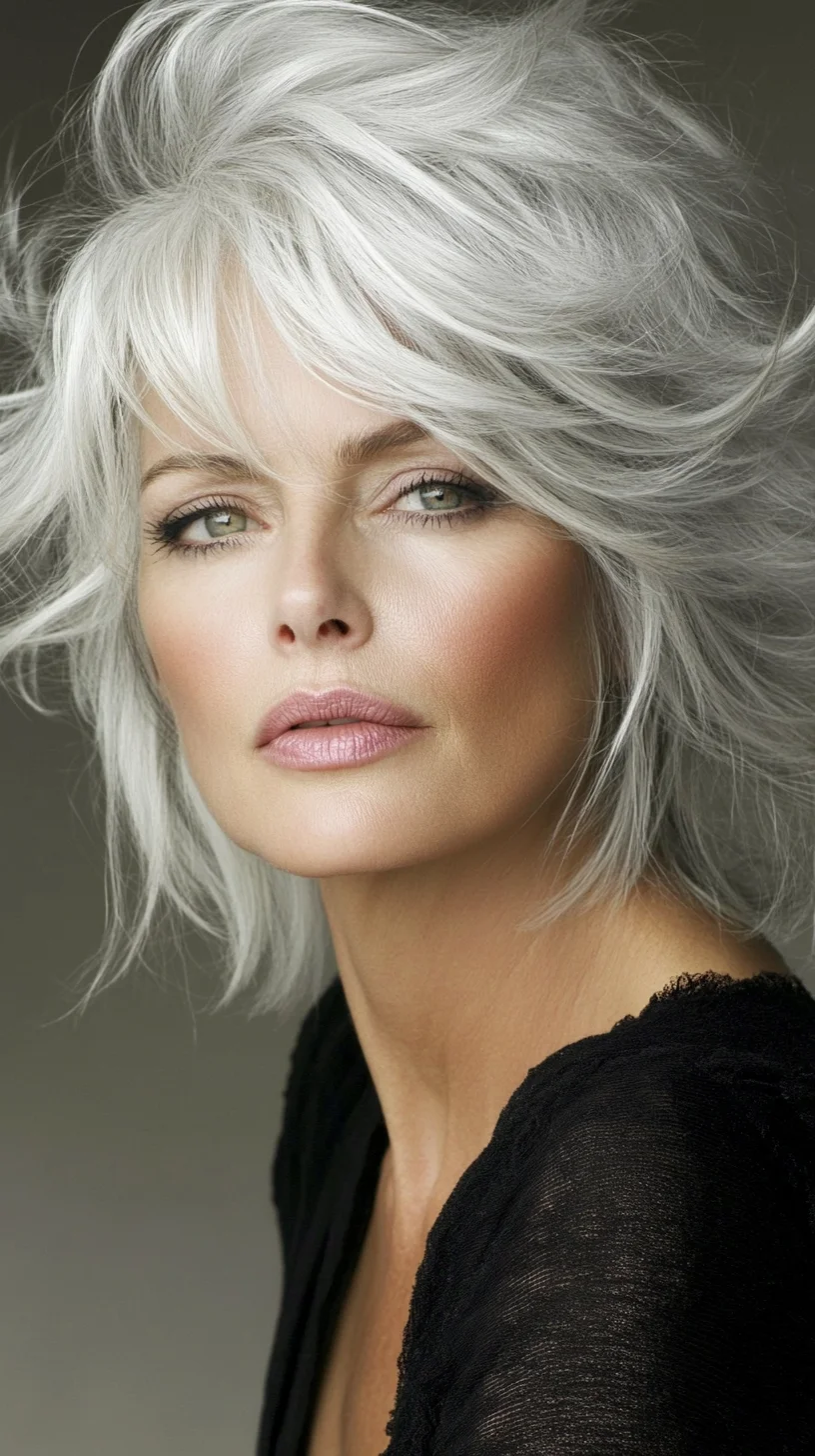 Effortless Elegance: The Chic Layered Silver Bob