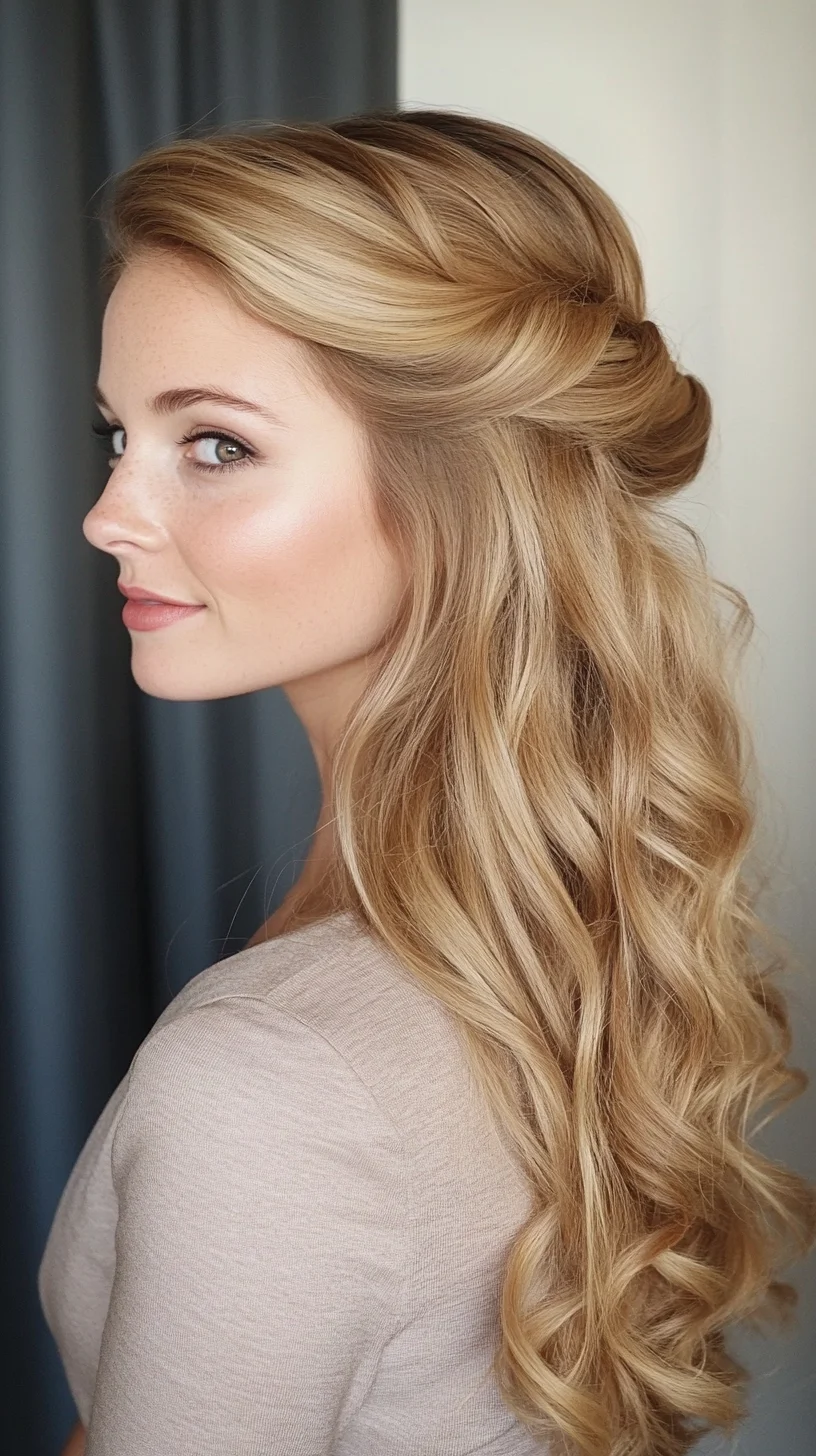 Effortless Elegance: The Romantic Half-Up, Half-Down Hairstyle