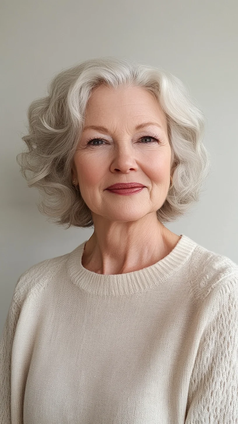 Effortless Elegance: The Timeless Soft Curl Hairstyle for Mature Women