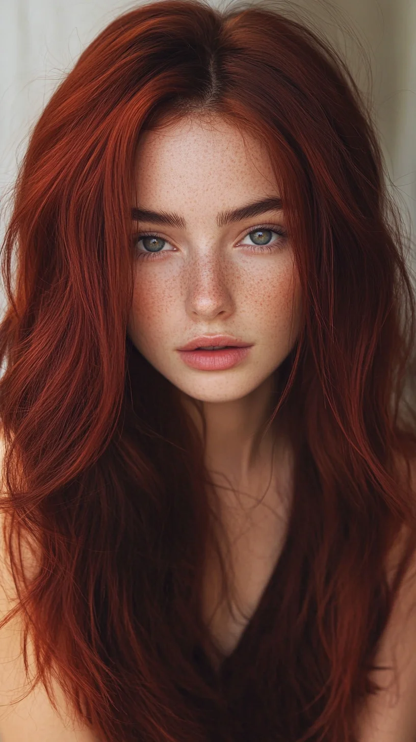 Effortless Glam: Embrace the Beauty of Luscious, Wavy Red Tresses