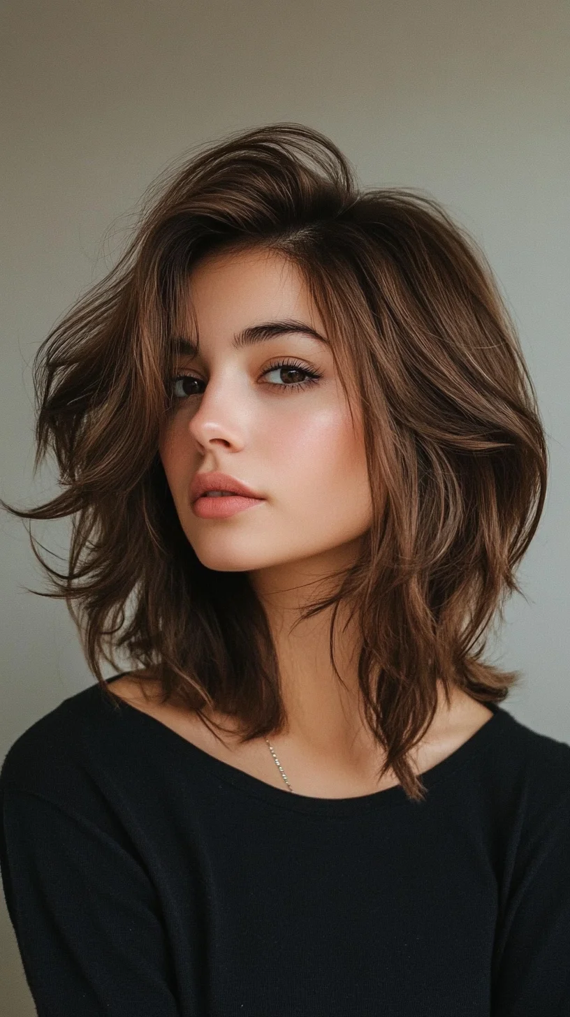 Effortless Layered Waves: The Ultimate Casual Chic Hairstyle