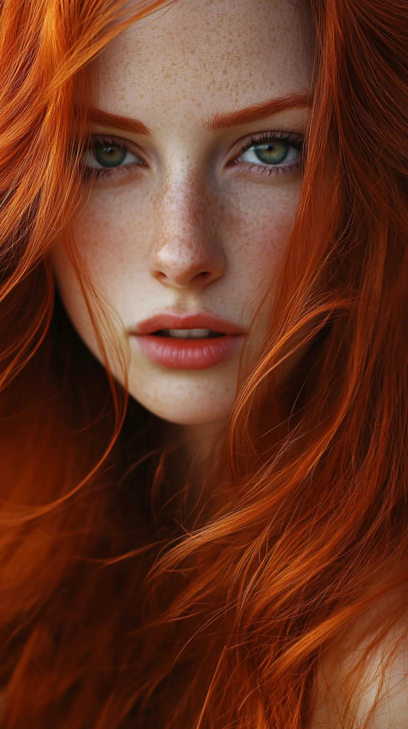 Effortless Waves: Elevate Your Look with Luscious Red Tresses