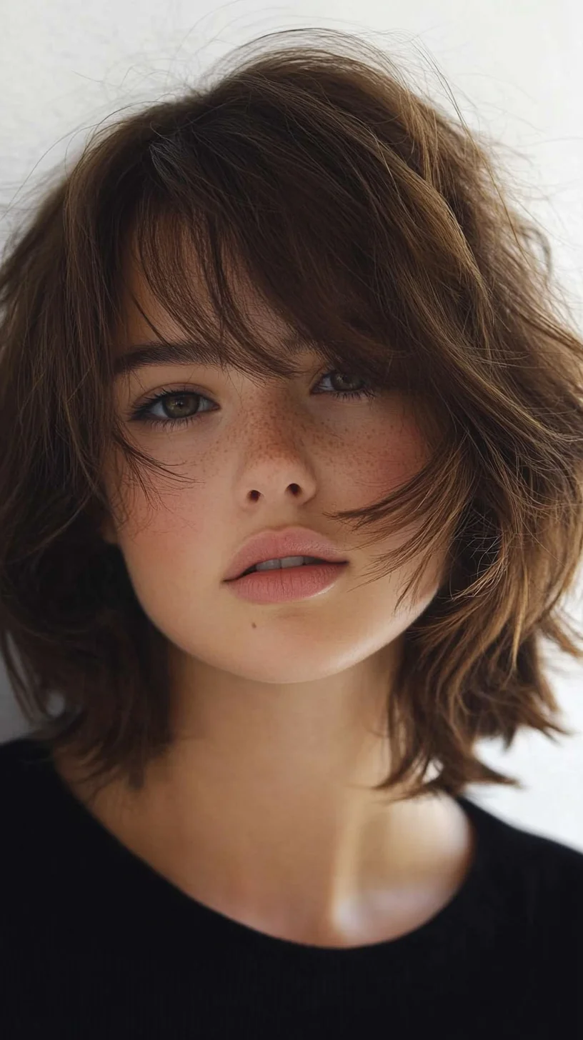 Effortless Waves: The Chic, Tousled Bob for a Modern Look