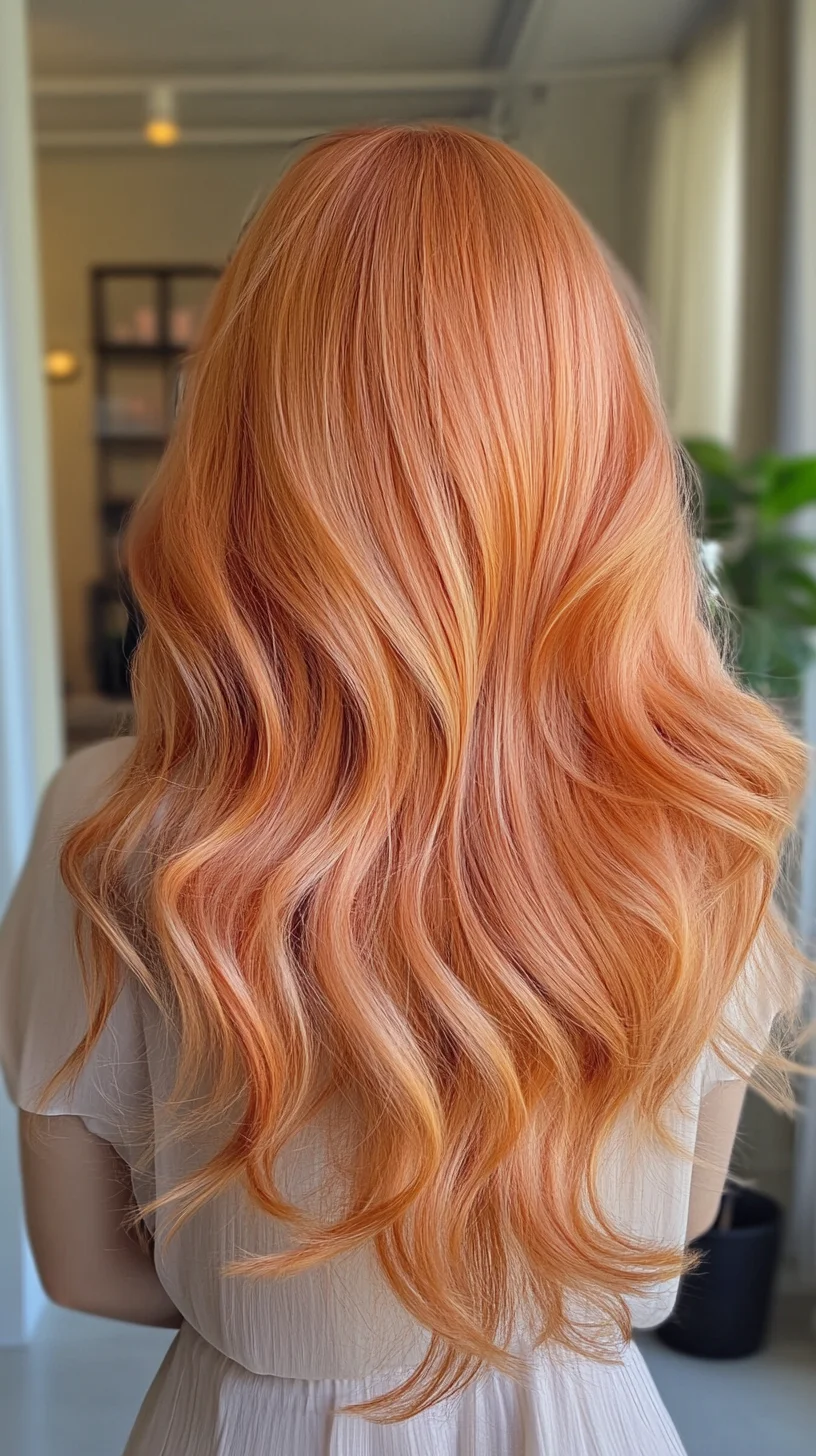 Effortless Waves with a Sunset Blend: The Perfect Hair of Summer