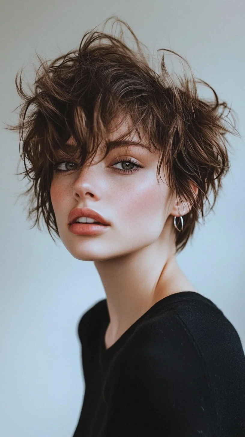 Effortlessly Chic: Embrace the Messy Texture of the Modern Short Bob