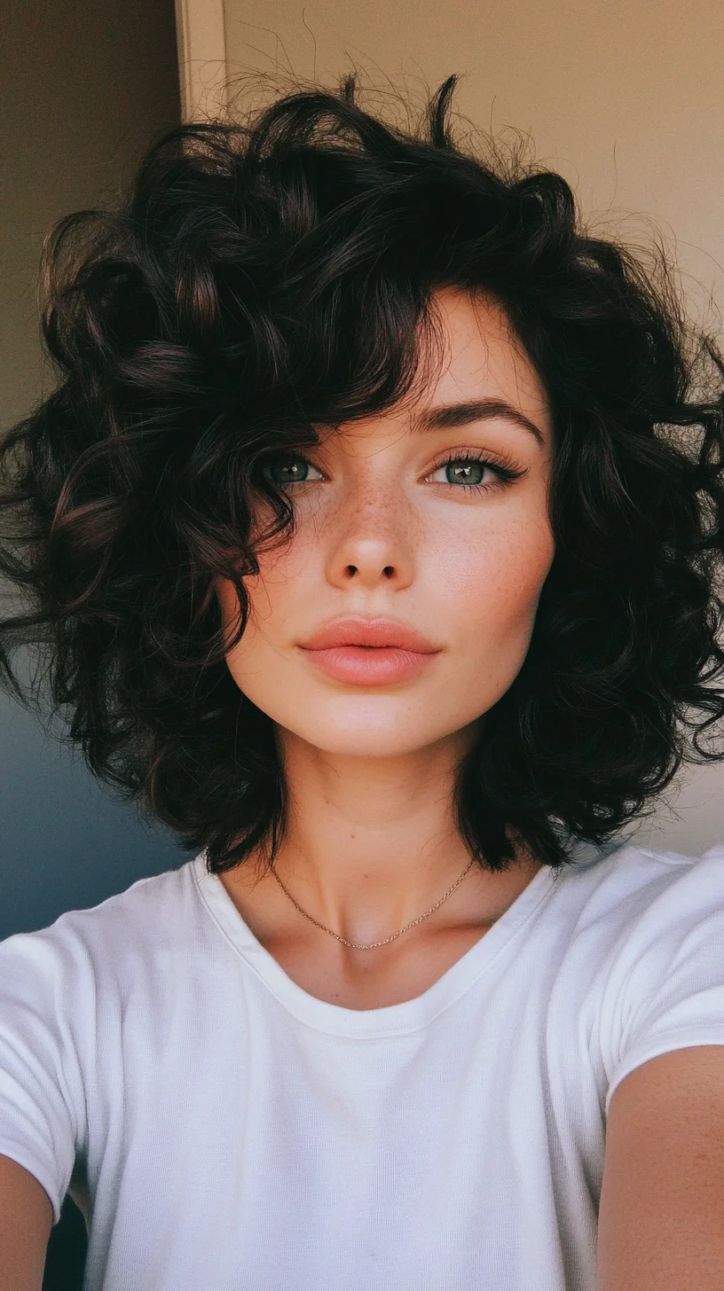 Effortlessly Chic: Embrace Voluminous Curly Bob Hair for a Bold Look