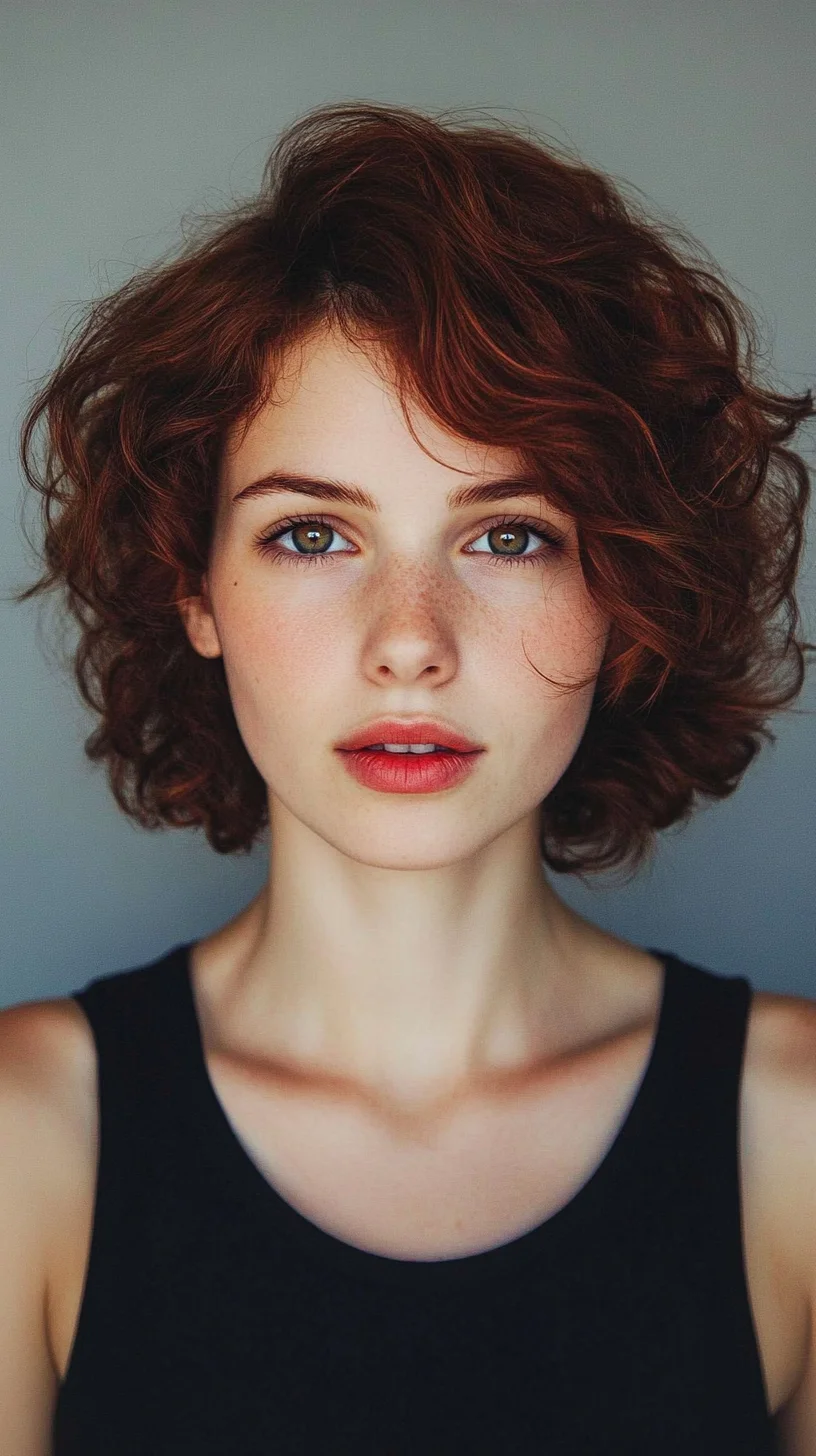 Effortlessly Chic: Embrace Your Curls with This Voluminous Bob Hairstyle