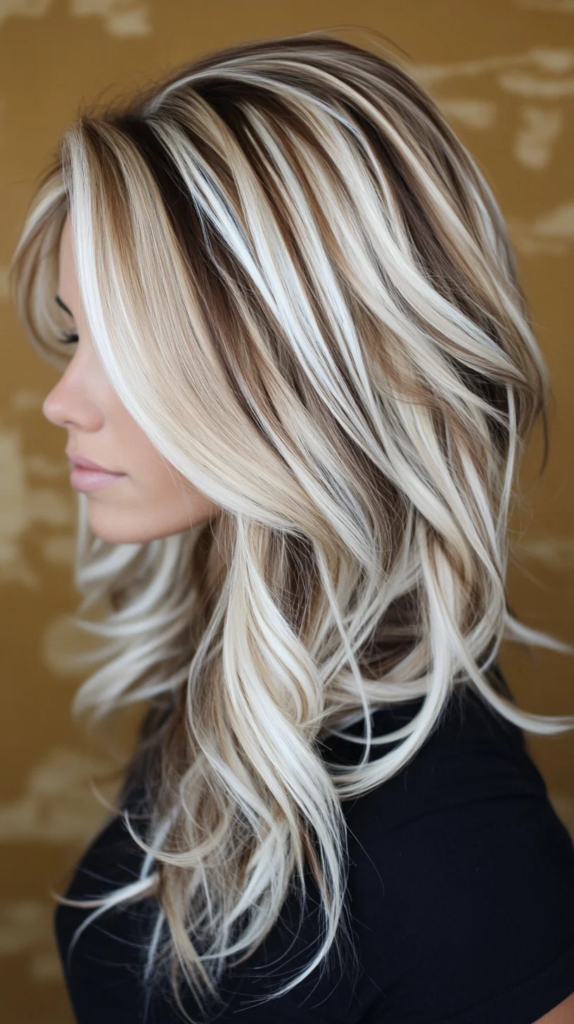 Effortlessly Chic: Luscious Layers with Striking Highlights