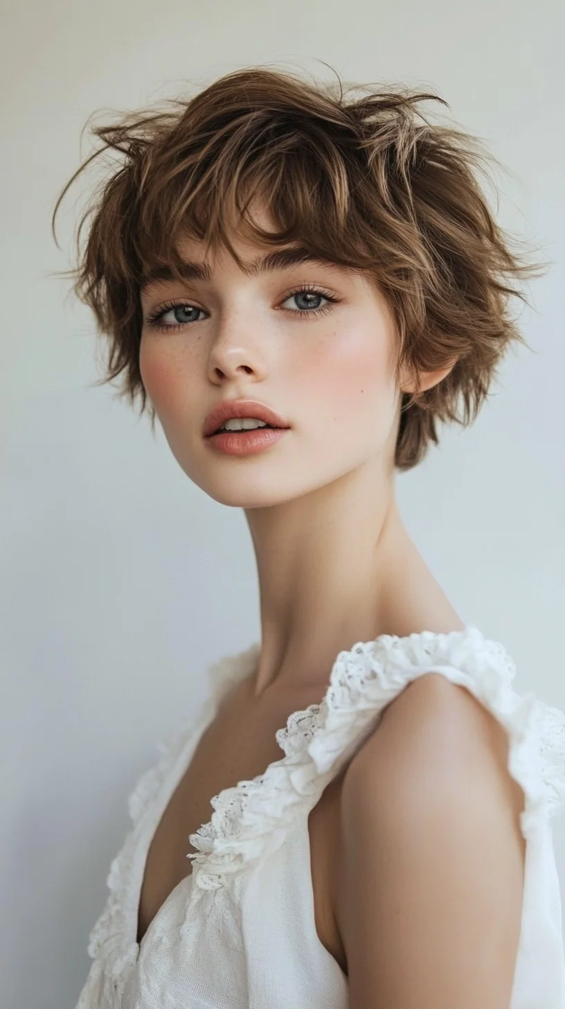 Effortlessly Chic Messy Bob: The Perfect Balance of Playfulness and Elegance