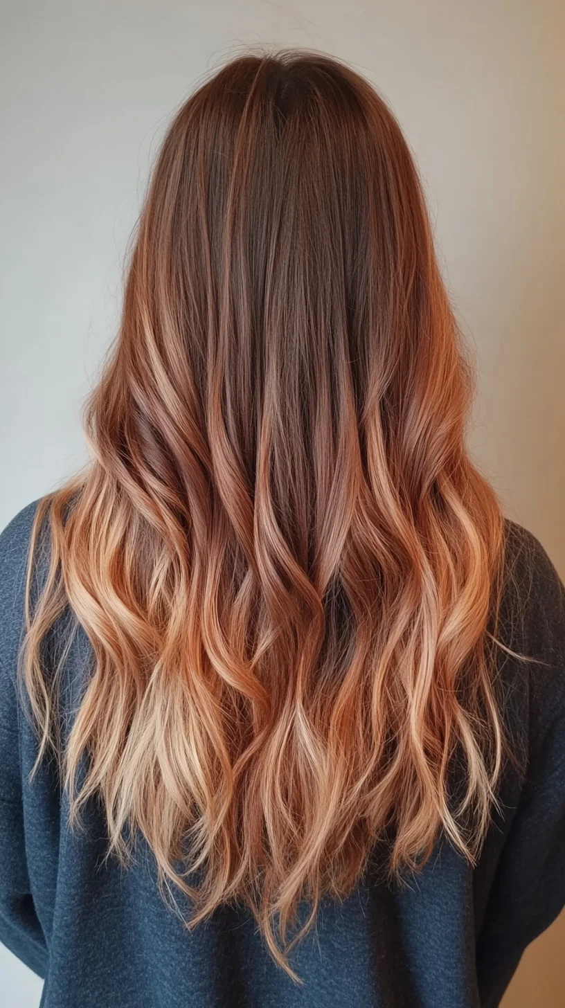 Effortlessly Chic Ombre Waves: The Ultimate Blend of Color and Texture