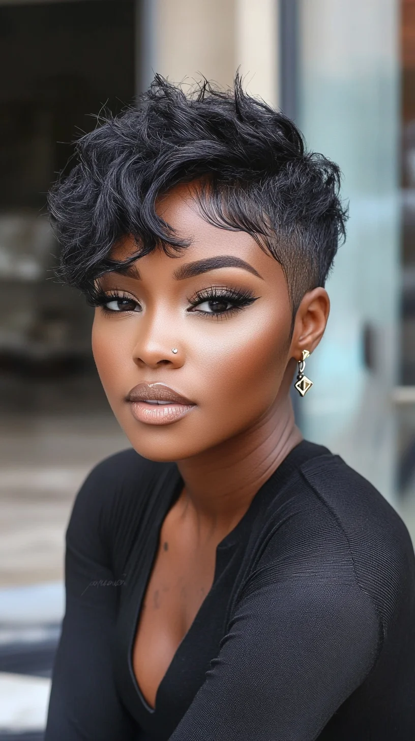 Effortlessly Chic Short Waves: The Perfect Blend of Elegance and Edge