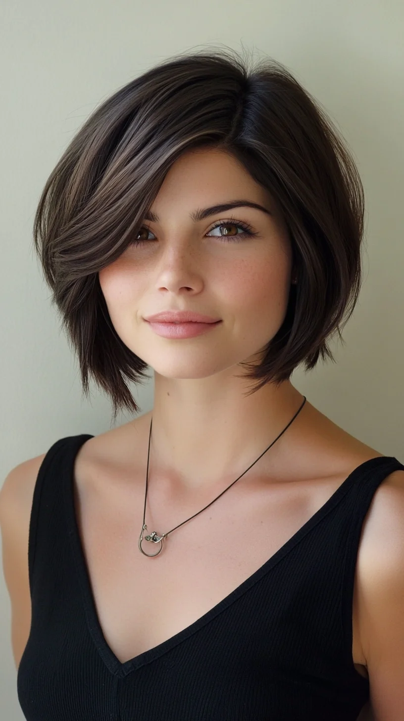 Effortlessly Chic Textured Bob: The Perfect Balance of Style and Subtlety