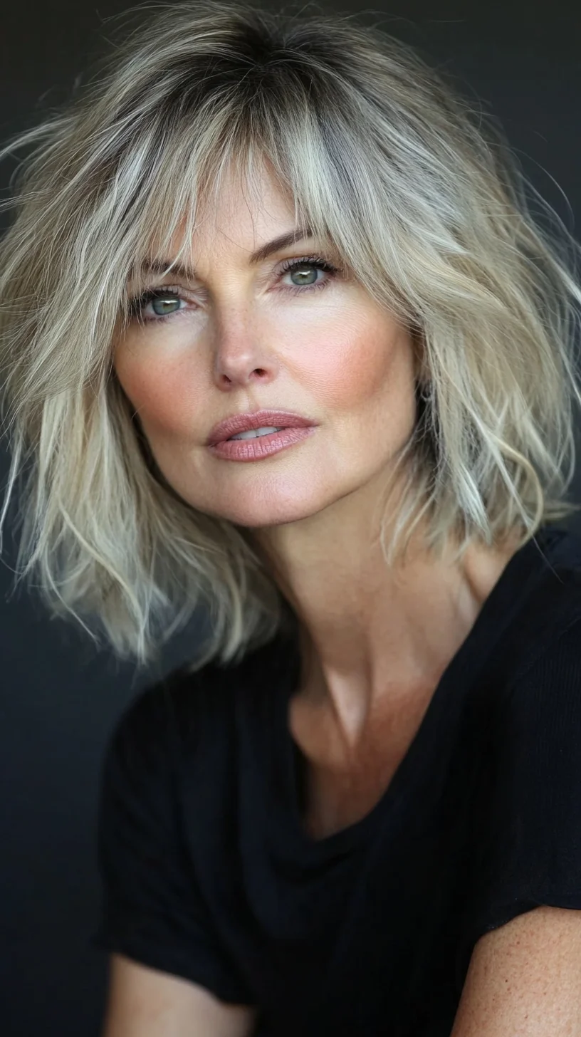 Effortlessly Chic Textured Lob: The Perfect Blend of Elegance and Playfulness