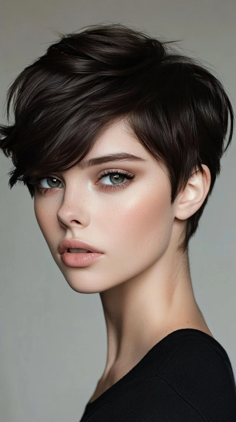 Effortlessly Chic Textured Pixie: A Bold Look for Modern Tastes