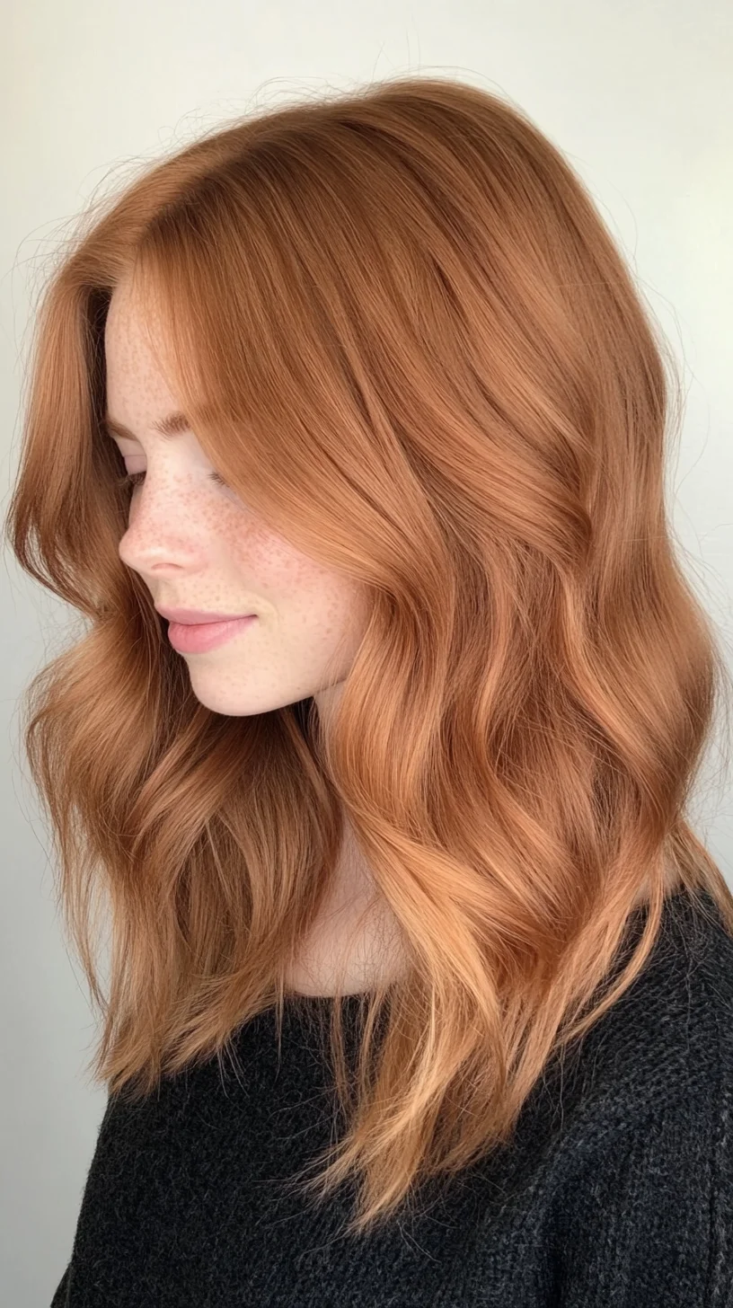 Effortlessly Chic: The Luscious Copper Waves That Turn Heads