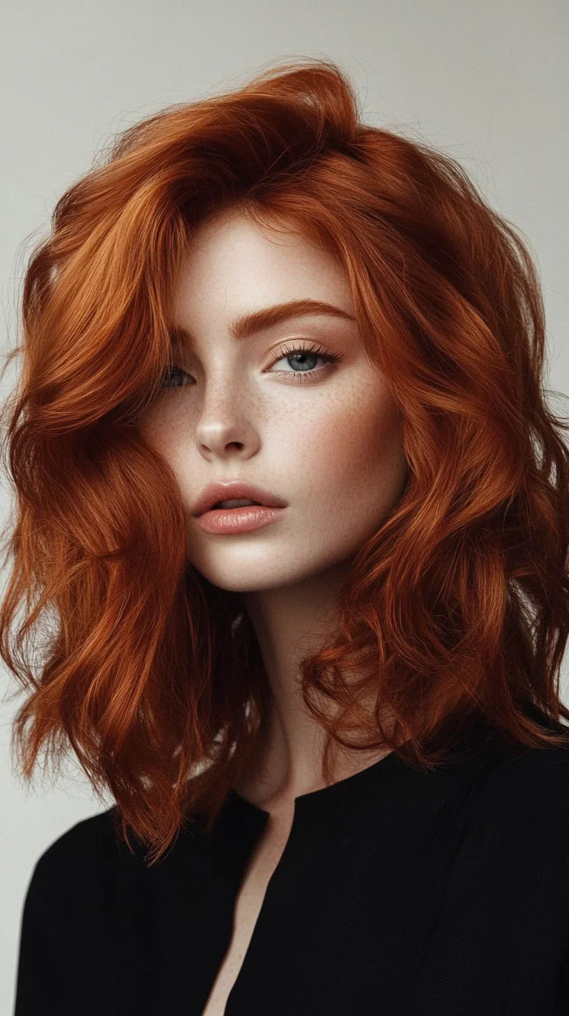 Effortlessly Chic: The Luscious Wavy Lob for a Captivating Look