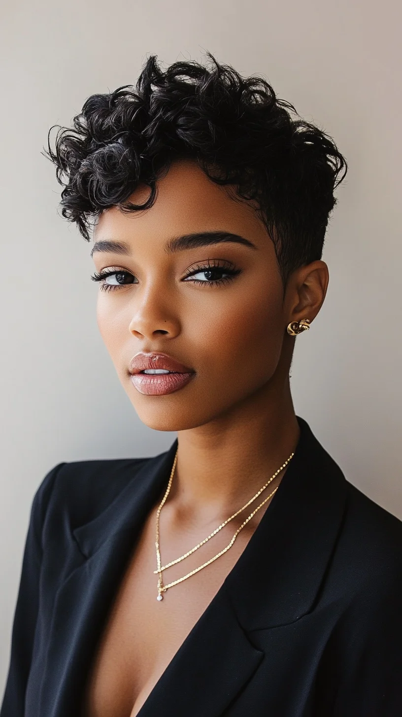 Effortlessly Chic: The Modern Curly Pixie Cut for Bold Self-Expression