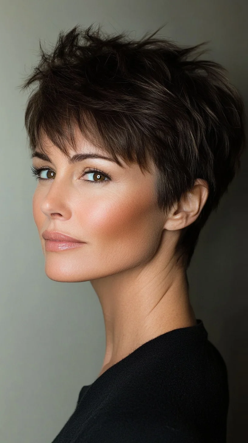 Effortlessly Chic: The Modern Textured Pixie Cut