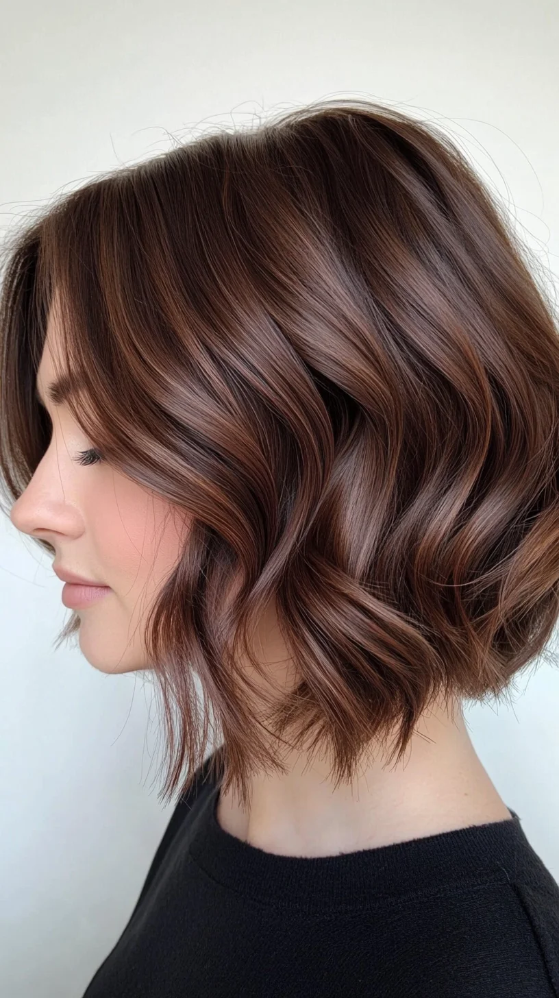 Effortlessly Chic: The Modern Wavy Bob for a Trendy Look