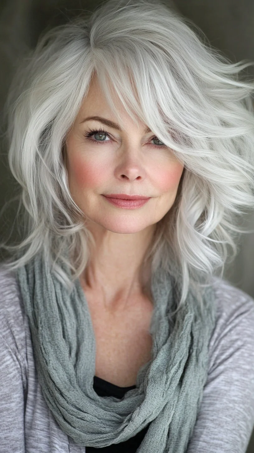 Effortlessly Chic: The Playful, Voluminous Gray Lob