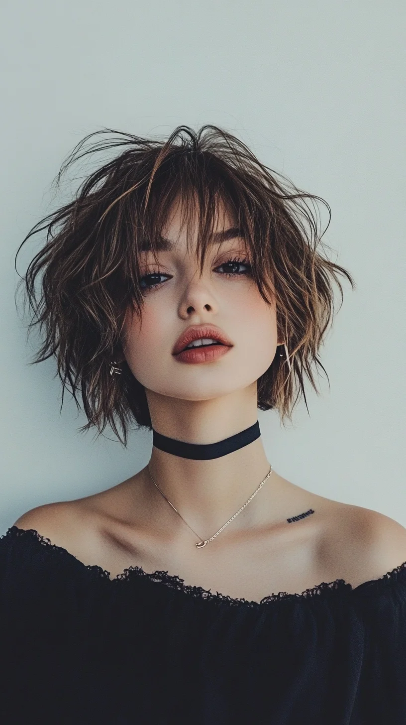 Effortlessly Chic: The Textured Bob with Flirty Waves