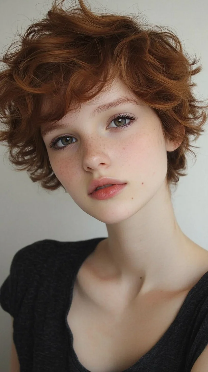 Effortlessly Chic: The Textured Curly Bob for a Fresh, Playful Look