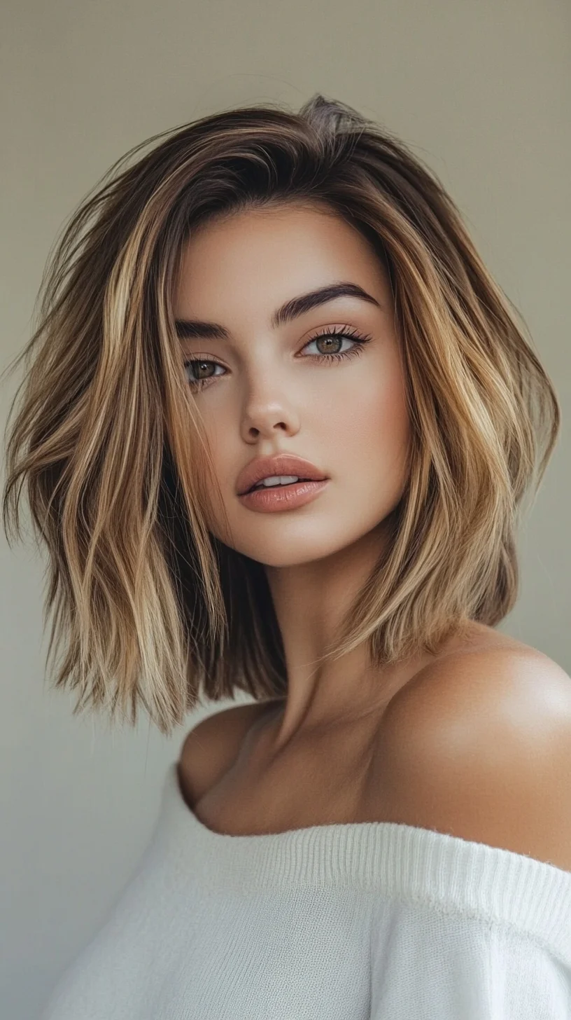 Effortlessly Chic: The Textured Lob for a Modern, Effortless Look