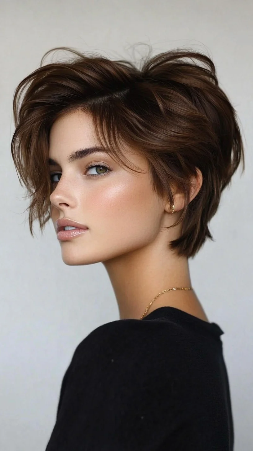 Effortlessly Chic: The Textured Short Bob for a Modern Edge