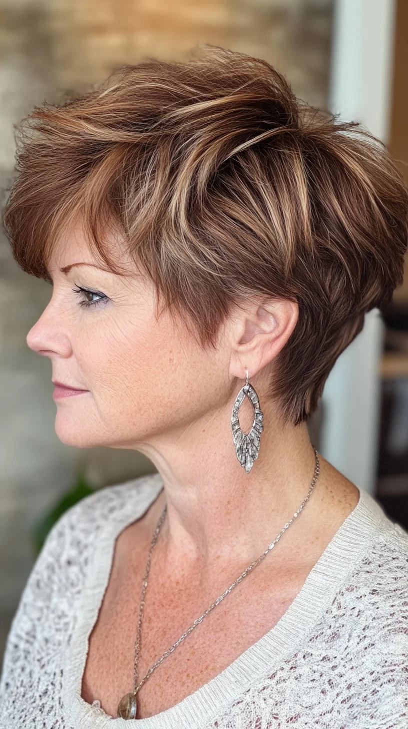 Effortlessly Chic: The Textured Short Pixie with Soft Layers