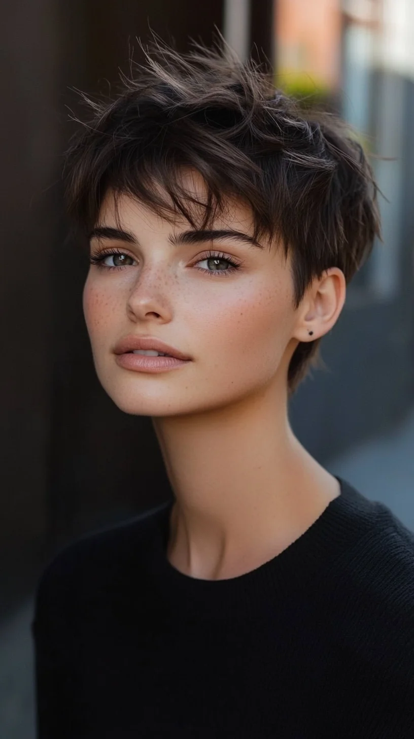 Effortlessly Chic: The Tousled Pixie Cut for a Standout Style