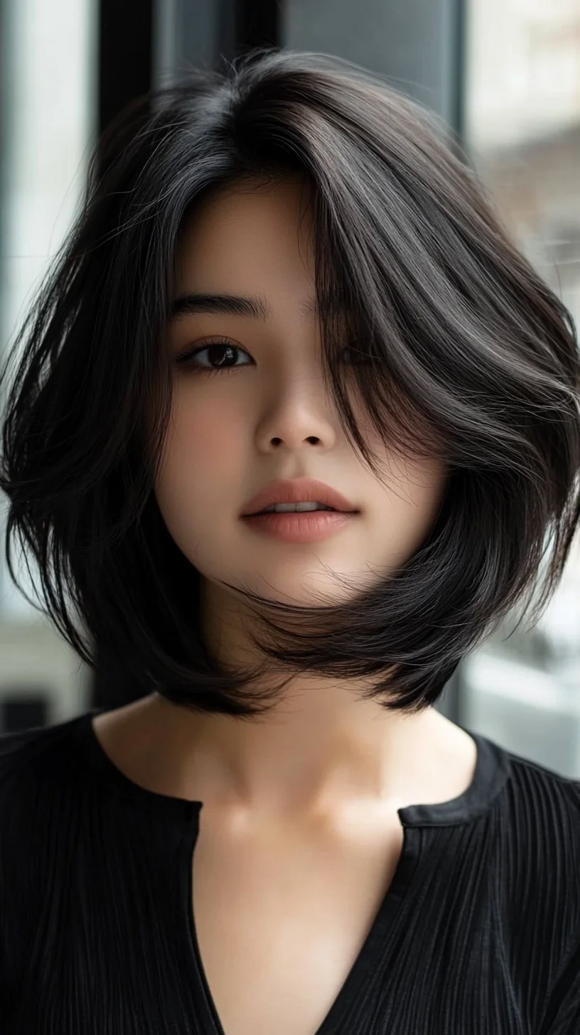 Effortlessly Chic: The Versatile Textured Lob Hairstyle