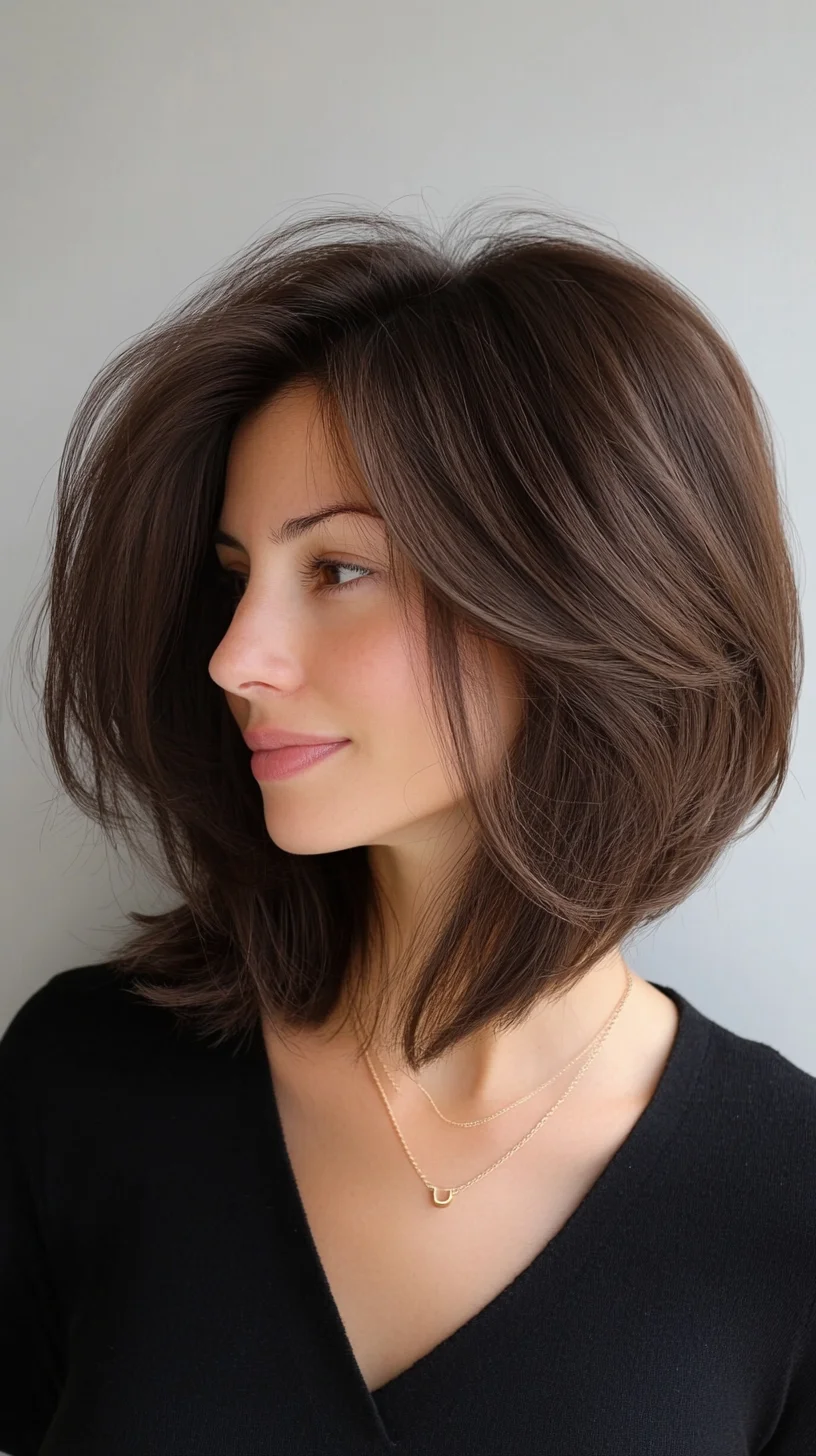 Effortlessly Chic: The Voluminous Layered Bob for Every Occasion