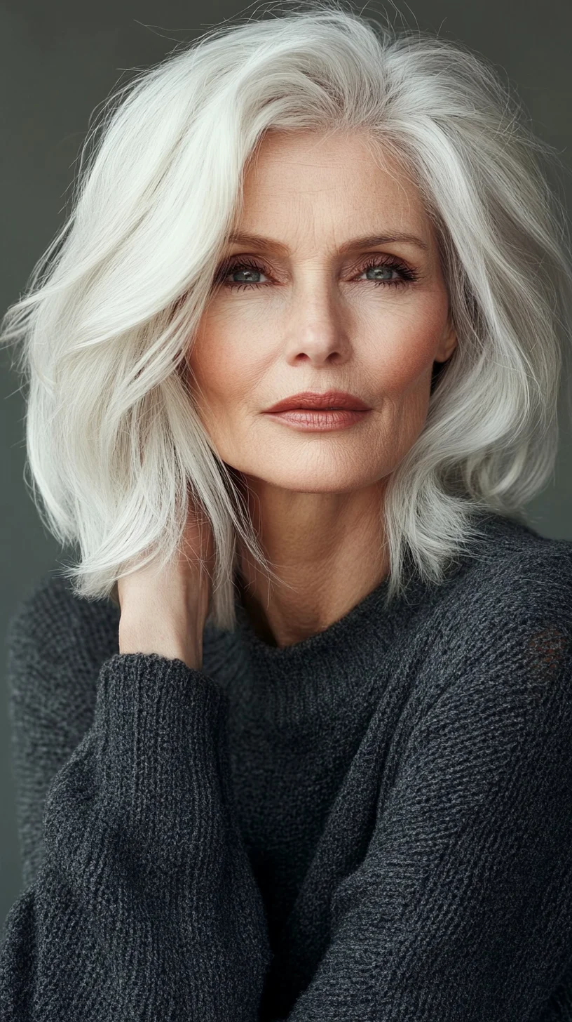 Effortlessly Chic: The Windswept Long Bob for Timeless Elegance