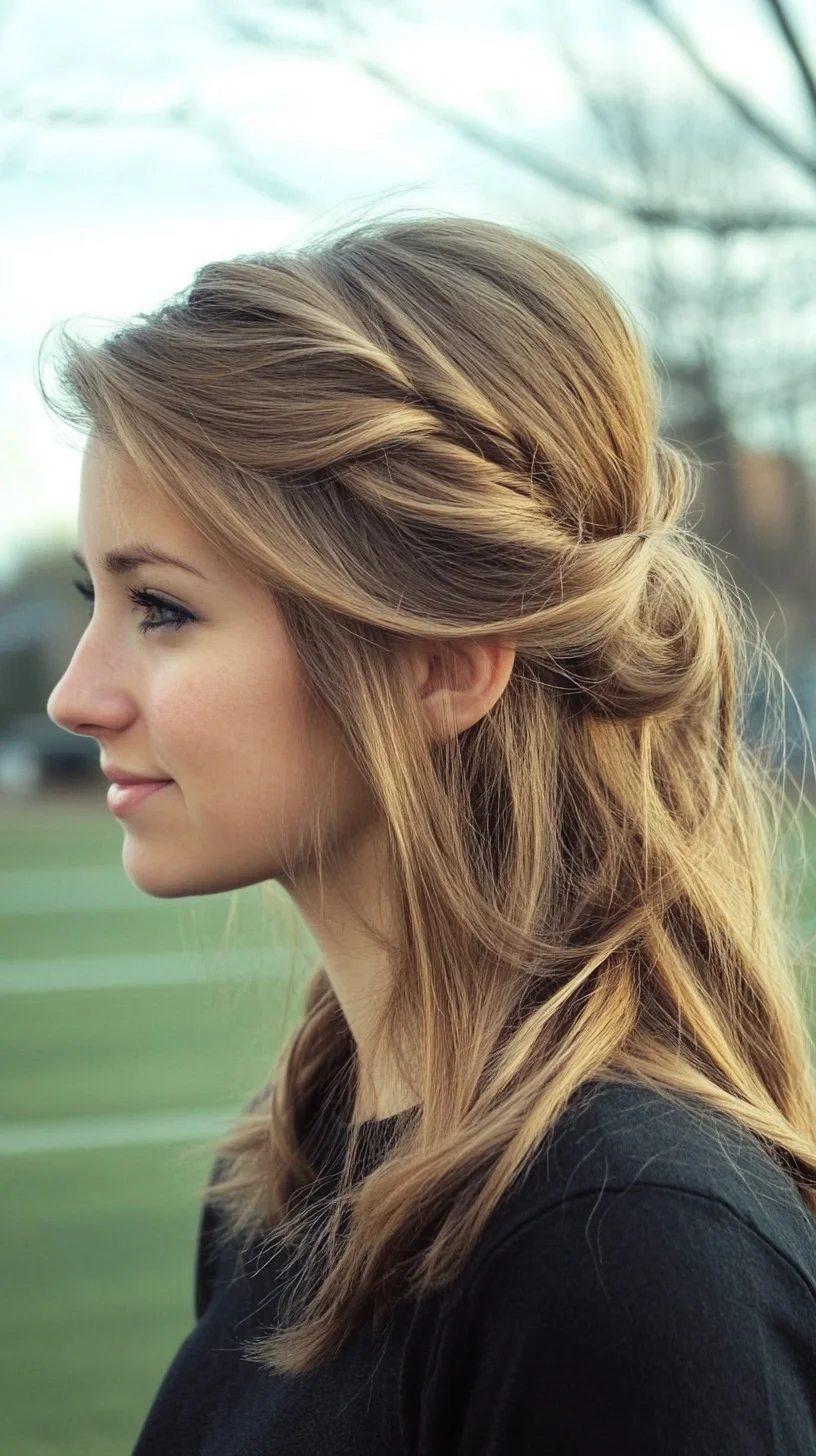 Effortlessly Elegant Half-Up Hairstyle Perfect for Any Occasion