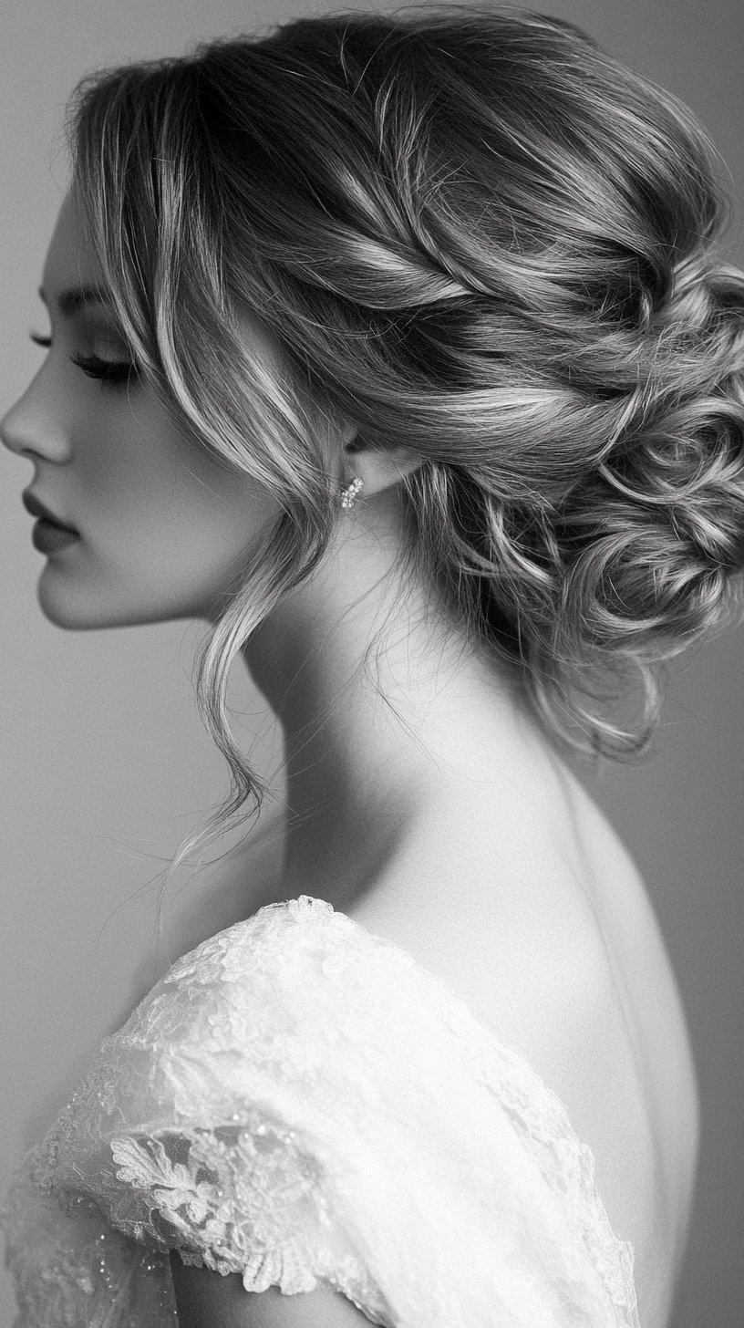 Effortlessly Elegant Updo: The Perfect Blend of Romance and Refinement