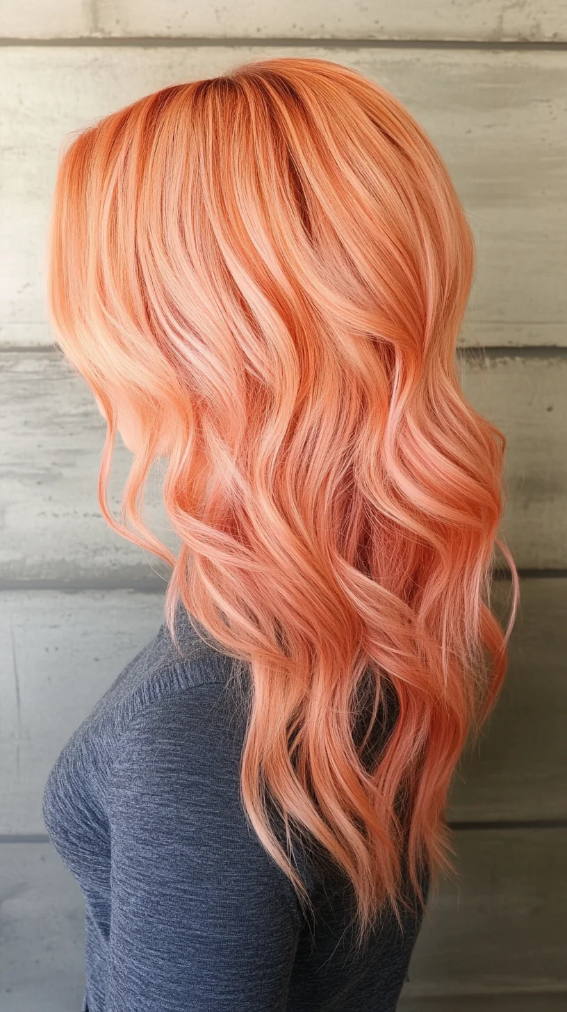 Effortlessly Glamorous: Radiant Coral Waves for Every Occasion