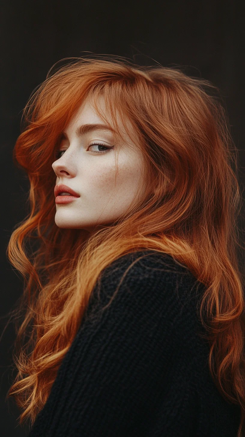 Effortlessly Glamorous: The Lush, Flowing Waves of Red